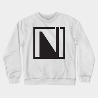 Geometric Abstract black minimal Crewneck Sweatshirt